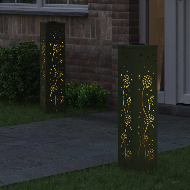 Solar Powered Steel Pathway Light