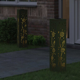 Solar Powered Steel Pathway Light