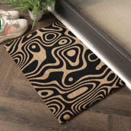 Andelynn Paint Swirls Kitchen Mat
