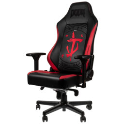 Noblechairs Adjustable Reclining Ergonomic Swiveling PC & Racing Game Chair in Black/Red