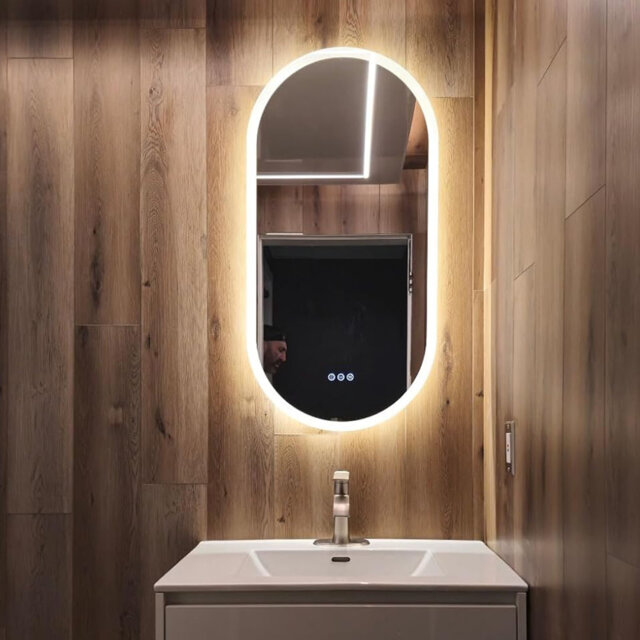 Oval LED Wall Mirror