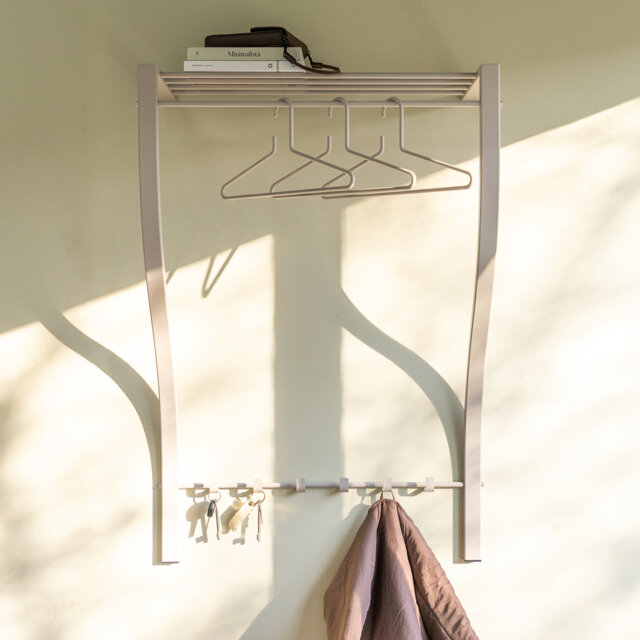 Metal Wall 6 - Hook Wall Mounted Coat Rack