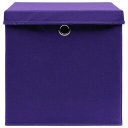 Storage Boxes with Lids 32x32x32 cm Fabric