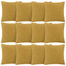 Aspire Homeware Striped Square Velvet Cushion Cover