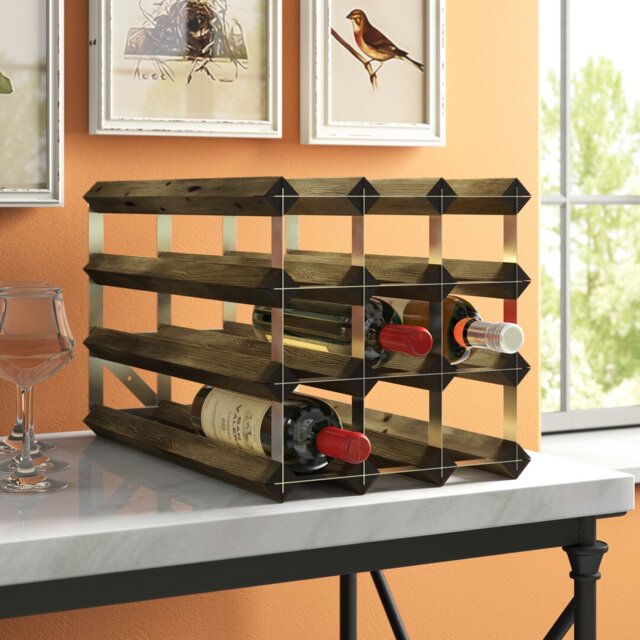 24 Bottle Floor Wine Bottle Rack
