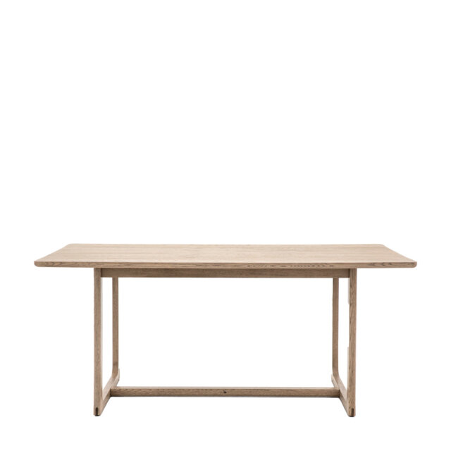 Absalat Oak Solid Wood Base Dining Table