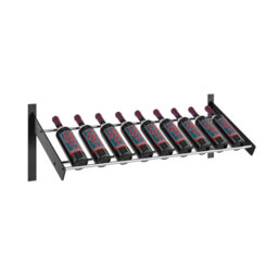 Snell 9 Bottle Wall Mounted Wine Bottle Rack