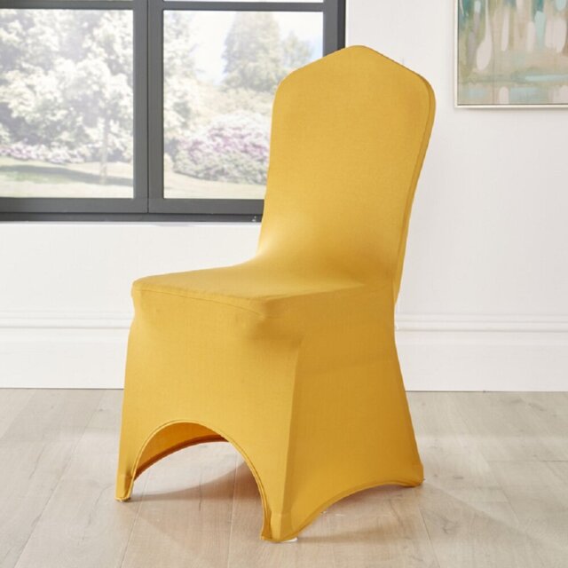 Spandex Arched Front Chair Cover Wedding Banquet Party