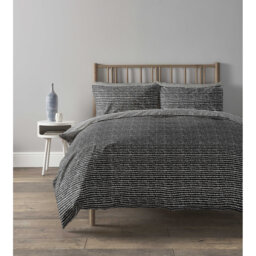Harbai Black/White 132 TC Reversible Duvet Cover Set with Pillowcases Quilt Cover Soft and Breathable