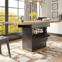 Extendable Dining Table With Storage Levels