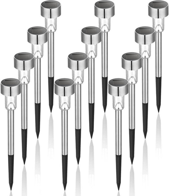 Stainless Steel Solar Powered Stainless Steel Pathway Light Pack