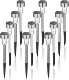 Stainless Steel Solar Powered Stainless Steel Pathway Light Pack