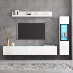 "Unfinished Entertainment Center for TVs up to 85"""