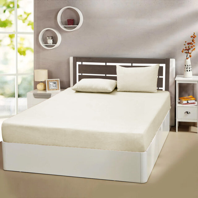 Ewoud Super Soft Microfiber Fitted Sheet – 25cm Deep Pocket, Brushed Finish