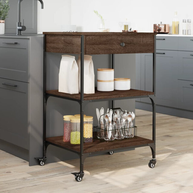 Dwyce Metal Bar Cart