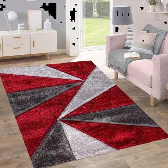 Soft Shaggy Rugs Modern Geometric Design Large Area Rugs For Living Room Bedroom Thick Fluffy Floor Mats Small Door Mat