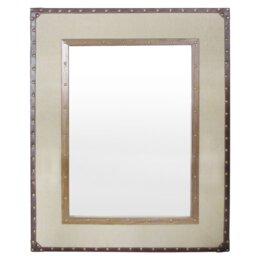 Langport Flat Leather Wall Mirror
