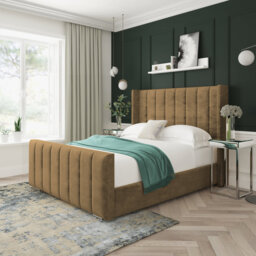 Naples Velvet Upholstered Bed Frame