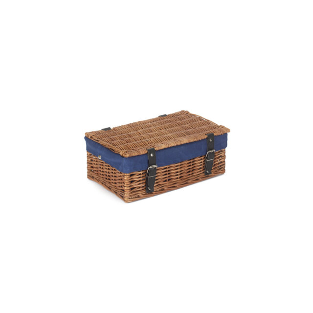 14 Inch Empty Wicker Hamper Basket - with Lining
