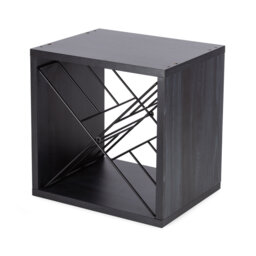 Brookridge 24 Bottle Solid Wood Wine Bottle & Glass Rack in Black