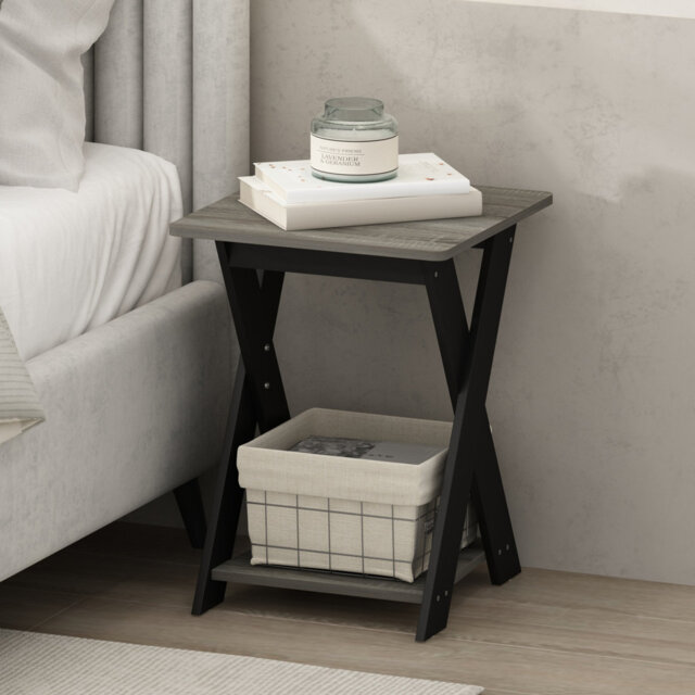 Tidur 39.50cm W Manufactured Wood Bedside Table