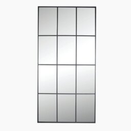 Brynslee Metal Framed Leaning Full Length Mirror in Dark Grey
