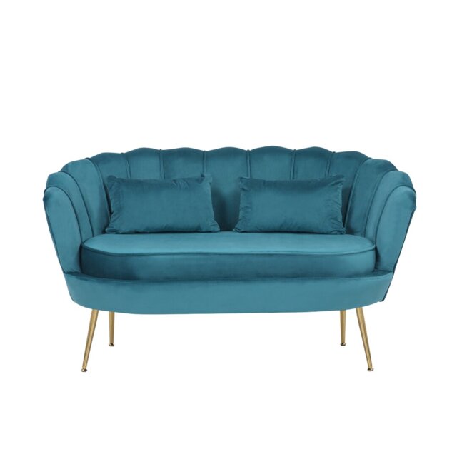 Carney Velvet Loveseat Accent Sofa