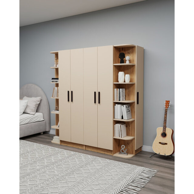 Edinboro 3 Door Manufactured Wood Wardrobe