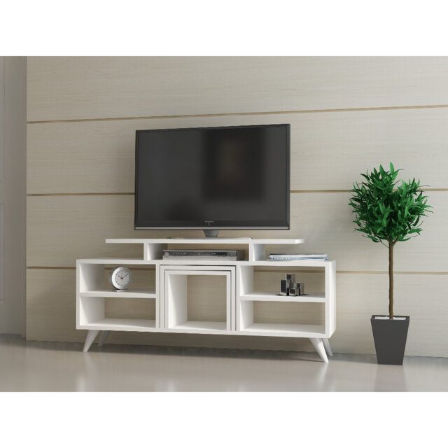 "Alaila TV Stand for TVs up to 55"" with 2 Side Tables"