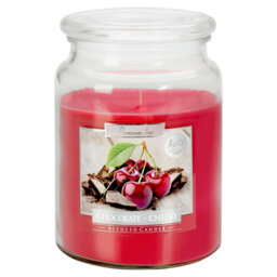 Scented Jar Candle with Glass Holder