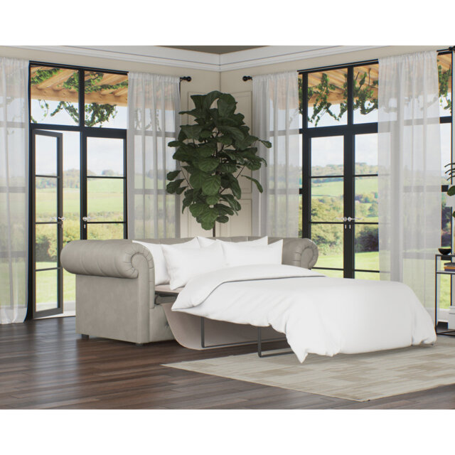 Melrose 3 Seater Leather Sofa Bed