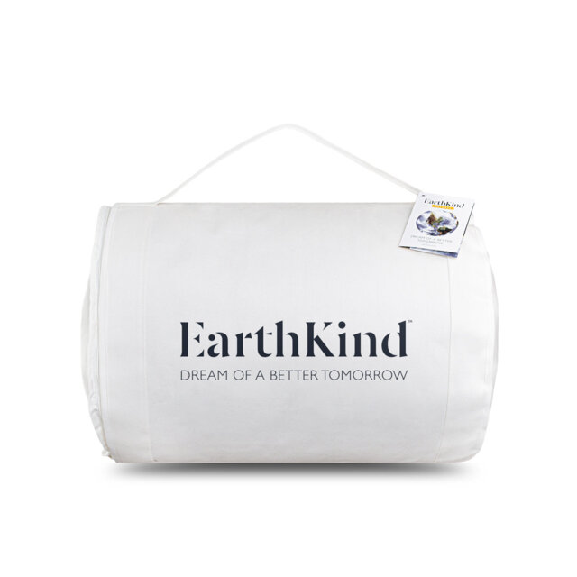 EarthKind Feather & Down Eco Friendly Sustainable 13.5 Tog Winter Cotton Cover Duvet