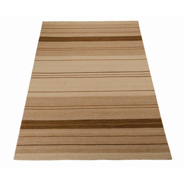 Ki08 Griot Hand-Woven Beige Area Rug