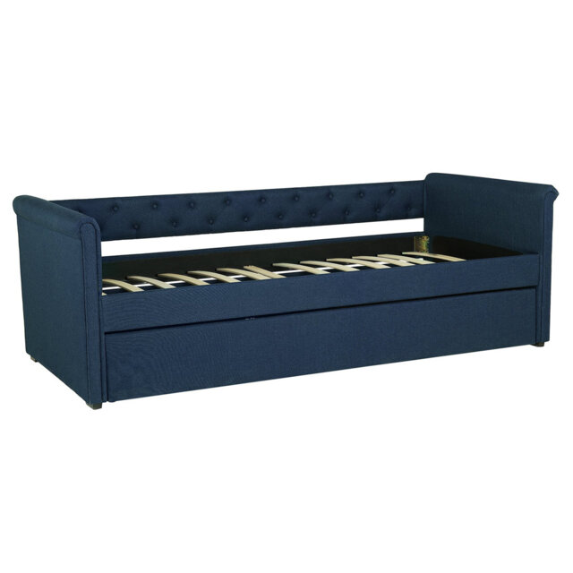 European European Single (90 x 200cm) Solid Wood Daybed with Trundle
