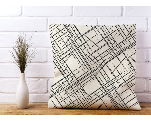 Bern Abstract Square Throw Cushion