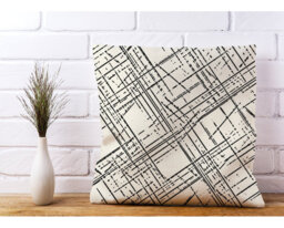 Bern Abstract Square Throw Cushion