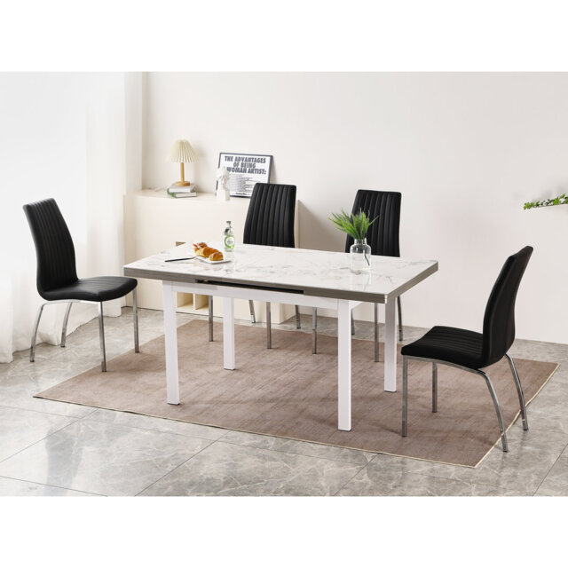 Jade Extending Dining Table With 4 Modalux Chairs