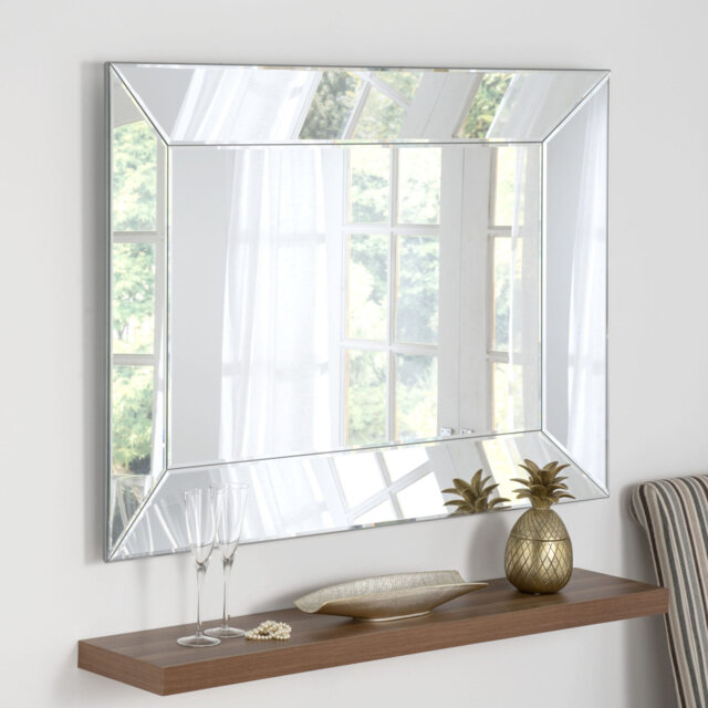 Angled Tray Joice Rectangular Bevelled Mirror