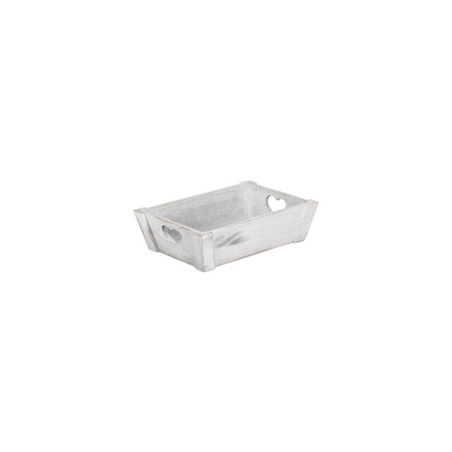 Toussaint Wooden Tray with Heart Cut Out Handles