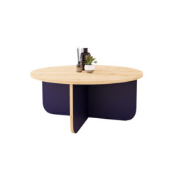 80cm Round Coffee Table - Modern Small Table for Living Room - Stylish Unique Centrepiece