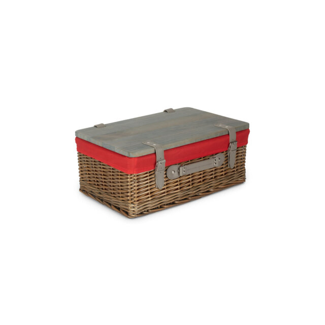 Wicker Gift or Storage Hamper with Lining