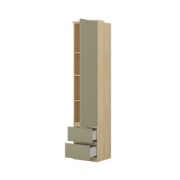 Bhushan 215cm H x 45cm W Composite Bookcase