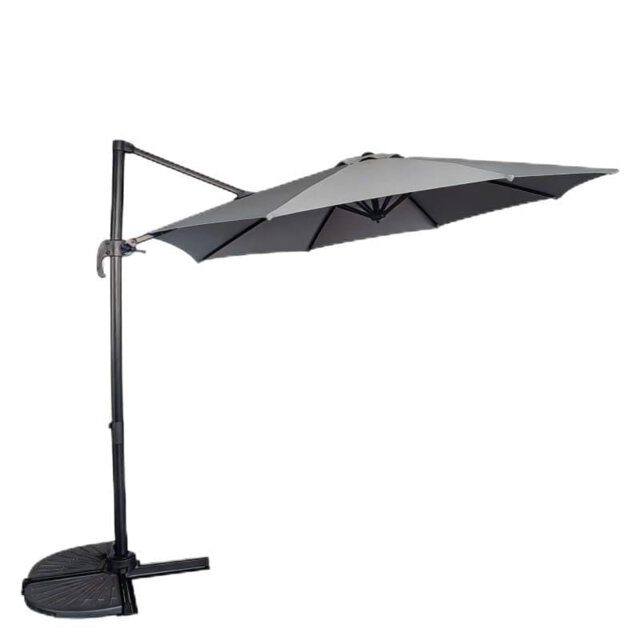 Roma 300cm Parasol, 360° Rotation, Cross-Base