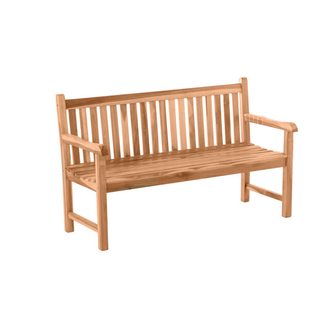 Lindel Solid Wood Teak Outdoor Bench