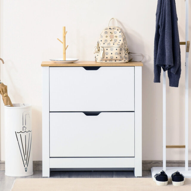 12 Pair Flip Down Shoe Storage