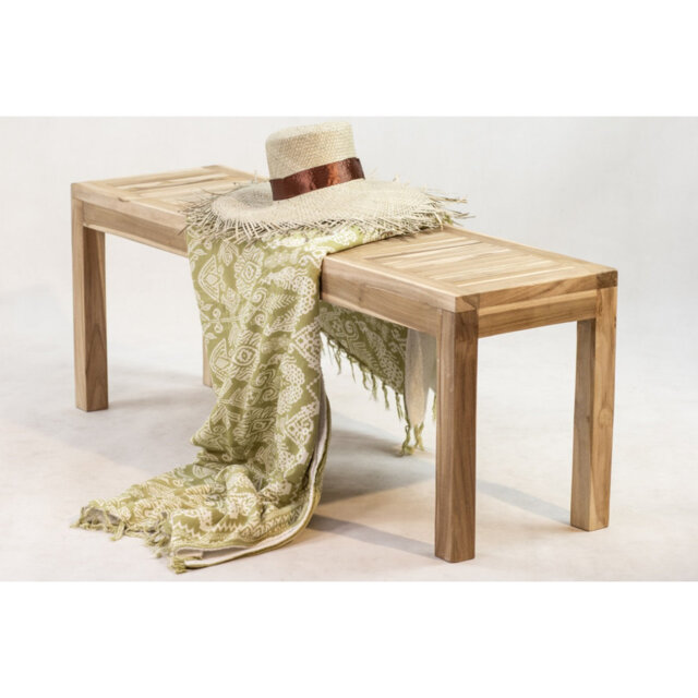 Witherspoon Solid Wood Teak Outdoor Bench
