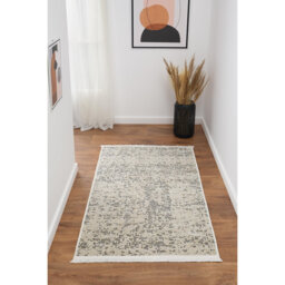 Ruglenza Modern Woven Rug - Washable Soft Touch Carpet, Non Slip Base, Easy Clean Wool Blend Texture, Decorative Area Rug for Living Room & Bedroom