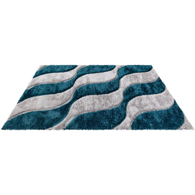 Casilda Geometric Shag Indoor / Outdoor Area Rug
