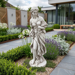 Annie Weather Resistant Rust Resistant Fiberstone Garden Statue