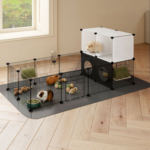 Pet Pen 24 Panel Puppy Rabbit Kitten Playpen Indoor Enclosure Run Cage